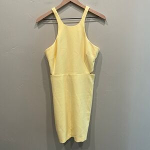 Likely Arcadia Bodycon Dress Yellow - Size: 8